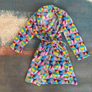 Candypink fleece bathrobe